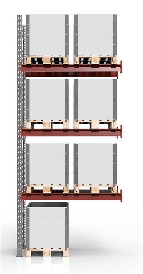 Pallställ - Påbyggnadssektioner H 3500 mm