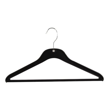 Juniorklädhängare 40 cm 125-pack svart