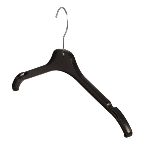 Damklädhängare 43cm 225-pack svart