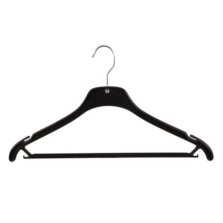Dresshängare 44 cm 100-pack svart