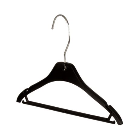 Babyklädhängare 26 cm 250-pack svart