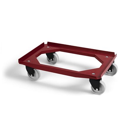 Plasttralla 600x400 mm röd