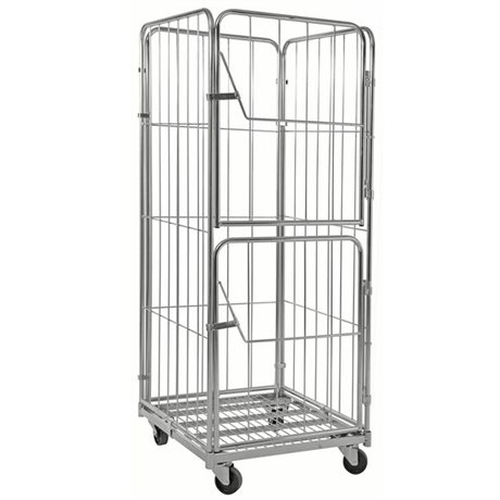 Rullcontainer med 4 väggar & 2 dörrar
