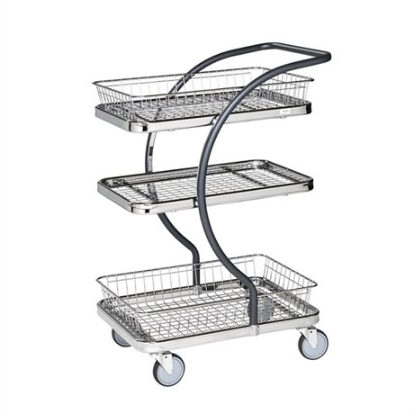 C-line korgvagn 2 korgar & 1 trådhylla