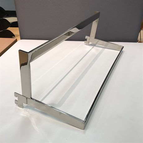 Konfektionsbåge krom 600x220 mm