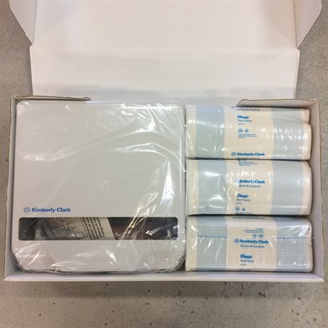 Kimberly-Clark Handduksdispenser Startkit Kleenex