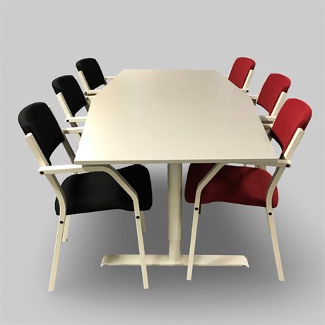 Konferensbord 2000x800/1000 mm och 6st stolar