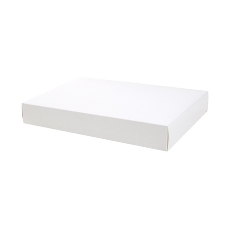 Presentkartong konfektion vit 38x30x5 cm 100-pack