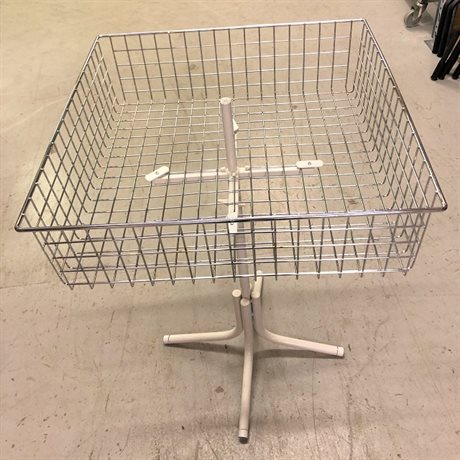 Störtkorg 62x62 krom/vit