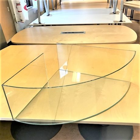 Glasmonter hörndel 60x60x25 cm