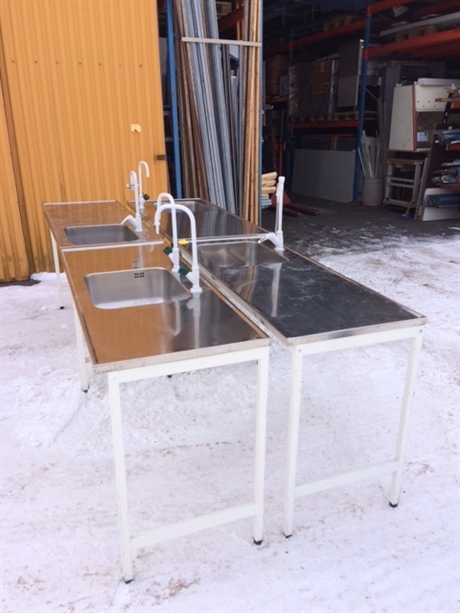 Diskbänk med underrede 1500x600 mm