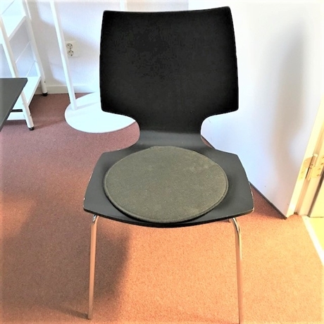 Stol svart/krom