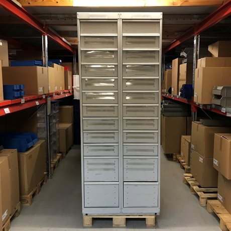 Magasin med 24 lådor