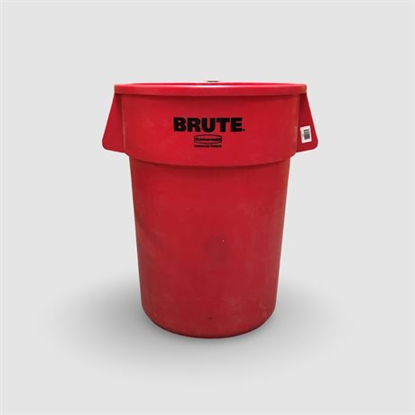 Plasttunna Rubbermaid Brute 166 liter röd 