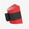 Väggkassett i röd/svart plast med röd/vitt köband 5 m