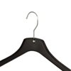 Herrklädhängare 46 cm 125-pack svart