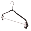 Metallhängare nonslip 653C med metallklämmor 42 cm 50-pack svart