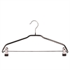 Metallhängare nonslip 653C med metallklämmor 42 cm 50-pack svart