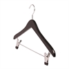 Trähängare Barn 801C rak med metallklämmor 35 cm 50-pack