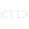 Konferensbord 3-delat 4200x1200/800 mm