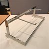 Konfektionsbåge krom 600x220 mm