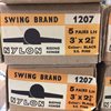 Lyftgångjärn svart nylon 5-pack
