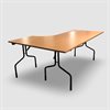 Skrivbord L-form 180x120/80 fällbara ben
