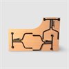 Skrivbord L-form 180x120/80 fällbara ben