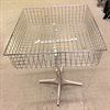 Störtkorg 62x62 krom/vit