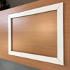 Skyltram 50x70 cm vitmålat trä