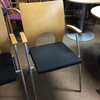 Karmstol bok/grå/silver