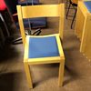 Stapelbar stol Skandiform björk/blå