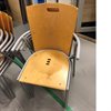 Stapelbar stol björk/silver