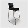 Barstol Glenn svart plast/krom