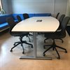 Konferensbord 2400x1200/800 vitt