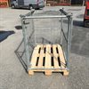 Pallcontainer 3 sidor galv