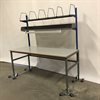 Packbord 200x80cm med överhyllor