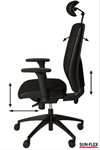 Kontorstol SUN-FLEX Officechair HB svart