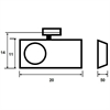 Spotlight Wega-L Alfa LED 5.0 X-wide vit