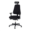 Kontorsstol LD6340 Multisynkron komplett inkl arm-& nackstöd, tyg Select 60999